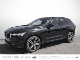 Dealer Certified Pre-Owned. This Volvo XC60 boasts a Turbo/Supercharger Premium Unleaded I-4 2.0 L/120 engine powering this Automatic transmission. Window Grid Diversity Antenna, Wheels: 19 5-Double Spoke Diamond Cut Alloy -inc: Matte black, Valet Function.* This Volvo XC60 Features the Following Options *Trunk/Hatch Auto-Latch, Trip Computer, Transmission: 8-Speed Geartronic Automatic -inc: Start/Stop and Adaptive Shift, Transmission w/Driver Selectable Mode, Sequential Shift Control w/Steering Wheel Controls and Oil Cooler, Tracker System, Towing Equipment -inc: Trailer Sway Control, Tires: 235/55R19 AS, Tire Specific Low Tire Pressure Warning, Tailgate/Rear Door Lock Included w/Power Door Locks, Steel Spare Wheel.* Stop By Today *Live a little- stop by Volvo of Halifax located at 3377 Kempt Road, Halifax, NS B3K-4X5 to make this car yours today!