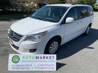 LOCAL VAN WITH NO ACCIDENT CLAIMS! EXTREMELY CLEAN AND BEAUTIFUL INSIDE AND OUT. GREAT FINANCING, FREE WARRANTY, FULLY INSPECTED W/BCAA MEMBERSHIP!<br /><br />Advertized as a Dodge Grand Caravan but actuaslly a Volkswagon Routan which is the same.<br /><br />Welcome to the Automarket, your community Dealership of "YES". We are featuring a truly beautiful and well cared for Routan. This van is loaded with Power Drivers Seat, Dual Power Doors, Rear Heat & A/C, DVD Player, Back Up Camera and Alloy Wheels. <br /><br />This is a Local Van and it has NEVER been in an accident. The previous owner took exceptional care of this vehicle including changing the Timing Belt at and Water Pump at 120,000km and more updates. <br /><br />Having been fully inspected, we know that the Tires are Approx 70-75% New and the Brakes are Approx 50% New. The Battery and Coolant have been tested,  the Oil has been changed and we have fully detailed the vehicle for your safety and enjoyment.<br /><br />2 LOCATIONS TO SERVE YOU, BE SURE TO CALL FIRST TO CONFIRM WHERE THE VEHICLE IS PARKED<br />WHITE ROCK 604-542-4970 LANGLEY 604-533-1310 OWNER'S CELL 604-649-0565<br /><br />We are a family owned and operated business since 1983 and we are committed to offering outstanding vehicles backed by exceptional customer service, now and in the future.<br />What ever your specific needs may be, we will custom tailor your purchase exactly how you want or need it to be. All you have to do is give us a call and we will happily walk you through all the steps with no stress and no pressure.<br />WE ARE THE HOUSE OF YES?<br />ADDITIONAL BENFITS WHEN BUYING FROM SK AUTOMARKET:<br />ON SITE FINANCING THROUGH OUR 17 AFFILIATED BANKS AND VEHICLE FINANCE COMPANIES<br />IN HOUSE LEASE TO OWN PROGRAM.<br />EVRY VEHICLE HAS UNDERGONE A 120 POINT COMPREHENSIVE INSPECTION<br />EVERY PURCHASE INCLUDES A FREE POWERTRAIN WARRANTY<br />EVERY VEHICLE INCLUDES A COMPLIMENTARY BCAA MEMBERSHIP FOR YOUR SECURITY<br />EVERY VEHICLE INCLUDES A CARFAX AND ICBC DAMAGE REPORT<br />EVERY VEHICLE IS GUARANTEED LIEN FREE<br />DISCOUNTED RATES ON PARTS AND SERVICE FOR YOUR NEW CAR AND ANY OTHER FAMILY CARS THAT NEED WORK NOW AND IN THE FUTURE.<br />36 YEARS IN THE VEHICLE SALES INDUSTRY<br />A+++ MEMBER OF THE BETTER BUSINESS BUREAU<br />RATED TOP DEALER BY CARGURUS 2 YEARS IN A ROW<br />MEMBER IN GOOD STANDING WITH THE VEHICLE SALES AUTHORITY OF BRITISH COLUMBIA<br />MEMBER OF THE AUTOMOTIVE RETAILERS ASSOCIATION<br />COMMITTED CONTRIBUTER TO OUR LOCAL COMMUNITY AND THE RESIDENTS OF BC<br /><br /> This vehicle has been Fully Inspected, Certified and Qualifies for Our Free Extended Warranty.Don't forget to ask about our Great Finance and Lease Rates. We also have a Options for Buy Here Pay Here and Lease to Own for Good Customers in Bad Situations. 2 locations to help you, White Rock and Langley. Be sure to call before you come to confirm the vehicles location and availability or look us up at www.automarketsales.com. White Rock 604-542-4970 and Langley 604-533-1310. Serving Surrey, Delta, Langley, Richmond, Vancouver, all of BC and western Canada. Financing & leasing available. CALL SK AUTOMARKET LTD. 6045424970. Call us toll-free at 1 877 813-6807. $495 Documentation fee and applicable taxes are in addition to advertised prices.<br />LANGLEY LOCATION DEALER# 40038<br />S. SURREY LOCATION DEALER #9987<br />
