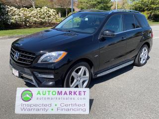 Used 2012 Mercedes-Benz ML 350 ML350 BlueTEC 4MATIC FINANCING, WARRANTY, INSPECTED W/BCAA MEMBERSHIP! for sale in Surrey, BC