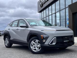 <b>Heated Seats,  Apple CarPlay,  Android Auto,  Remote Start,  Blind Spot Detection!</b><br> <br> <br> <br>  This Kona may be a small SUV but its big on adventure. <br> <br>With more versatility than its tiny stature lets on, this Kona is ready to prove that big things can come in small packages. With an incredibly long feature list, this Kona is incredibly safe and comfortable, compatible with just about anything, and ready for lifes next big adventure. For distilled perfection in the busy crossover SUV segment, this Kona is the obvious choice.<br> <br> This cyber grey SUV  has an automatic transmission and is powered by a  147HP 2.0L 4 Cylinder Engine.<br> <br> Our Konas trim level is Essential AWD. This Kona Essential AWD rewards you with all-weather usability, and is decked with great standard features such as heated front seats, front and rear LED lights, remote engine start, and an immersive dual-LCD dash display with a 12.3-inch infotainment screen bundled with Apple CarPlay, Android Auto and Bluelink+ selective service internet access. Safety features also include blind spot detection, lane keeping assist with lane departure warning, front pedestrian braking, and forward collision mitigation. This vehicle has been upgraded with the following features: Heated Seats,  Apple Carplay,  Android Auto,  Remote Start,  Blind Spot Detection,  Lane Keep Assist,  Lane Departure Warning. <br><br> <br>To apply right now for financing use this link : <a href=https://www.bourgeoishyundai.com/finance/ target=_blank>https://www.bourgeoishyundai.com/finance/</a><br><br> <br/>    6.49% financing for 96 months.  Incentives expire 2024-05-31.  See dealer for details. <br> <br>Drive with Confidence! At Bourgeois Auto Group, we go beyond selling cars. With over 75 years of delivering extraordinary automotive experiences, were here for you at our showrooms, on the road, or even at your home in Midland Ontario, Simcoe County, and Central Ontario. Experience the convenience of complementary enclosed trailer delivery. <br><br>Why Choose Bourgeois Auto Group for your next vehicle? Whether youre seeking a new or pre-owned vehicle, searching for a qualified repair center, or looking for vehicle parts, we have the answer. Explore our extensive selection of over 25 brand manufacturers and 200+ Pre-owned Vehicles. As we constantly adapt to meet customers needs and stay ahead of the competition, we invest in modern technology to stay on the cutting edge.  Our strategic programs and tools use current market data to price our vehicles competitively and ensure you get the best deal, not just on the new car but also on your trade-in. <br><br>Request your free Live Market analysis report and save time and money. <br><br>SELL YOUR CAR to us! Regardless of make, model, or condition, we buy cars with no purchase necessary. <br><br> Come by and check out our fleet of 30+ used cars and trucks and 50+ new cars and trucks for sale in Midland.  o~o