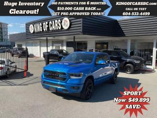 Used 2021 RAM 1500 Sport 4x4 Crew Cab 57 Box for sale in Langley, BC