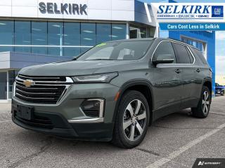 <b>Navigation,  Leather Seats,  Sunroof,  Premium Audio,  Power Liftgate!</b><br> <br>    This modern SUV features a bold front fascia, eye-catching accents and dynamic contours. This  2022 Chevrolet Traverse is for sale today in Selkirk. <br> <br>This 2022 Traverse was designed to do more than keep up with your family, it was made to help your family reach their potential. With a huge and versatile cabin, you can rest assured that theres always a way for the next journey. Style, luxury, and technology come together to make every trip safer, cooler, and way more fun. Whatever you need to do and wherever you need to go, this Chevy Traverse has the capability to get it done. For a family adventure vehicle thats just as ready as you, check out the 2022 Traverse.This  SUV has 90,792 kms. Its  silver sage metallic in colour  . It has a 9 speed automatic transmission and is powered by a  310HP 3.6L V6 Cylinder Engine. <br> <br> Our Traverses trim level is LT True North. Upgrading to this Traverse LT True North is a great choice as it features classy aluminum wheels and a Bose premium audio system, adaptive cruise control, enhanced automatic emergency braking, blind zone alert, a power rear liftgate, LED lighting with IntelliBeam technology, power front seats, remote engine start with remote keyless entry, plus a massive dual pane sunroof! Stay safe and connected with Chevrolet Infotainment 3 with a larger 8 inch touchscreen featuring navigation and voice command, wireless Apple CarPlay and Android Auto, lane keep assist with lane departure warning, automatic emergency braking, front pedestrian braking and Teen Driver technology. This vehicle has been upgraded with the following features: Navigation,  Leather Seats,  Sunroof,  Premium Audio,  Power Liftgate,  Remote Start,  Apple Carplay. <br> <br>To apply right now for financing use this link : <a href=https://www.selkirkchevrolet.com/pre-qualify-for-financing/ target=_blank>https://www.selkirkchevrolet.com/pre-qualify-for-financing/</a><br><br> <br/><br>Selkirk Chevrolet Buick GMC Ltd carries an impressive selection of new and pre-owned cars, crossovers and SUVs. No matter what vehicle you might have in mind, weve got the perfect fit for you. If youre looking to lease your next vehicle or finance it, we have competitive specials for you. We also have an extensive collection of quality pre-owned and certified vehicles at affordable prices. Winnipeg GMC, Chevrolet and Buick shoppers can visit us in Selkirk for all their automotive needs today! We are located at 1010 MANITOBA AVE SELKIRK, MB R1A 3T7 or via phone at 204-482-1010.<br> Come by and check out our fleet of 80+ used cars and trucks and 180+ new cars and trucks for sale in Selkirk.  o~o