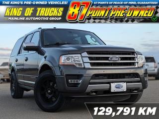 Bold styling complements outstanding capability. This 2017 Ford Expedition is for sale today in Rosetown. This SUV has 129,791 kms. Its grey in colour . It has an automatic transmission and is powered by a 365HP 3.5L V6 Cylinder Engine. <br> <br/><br>Contact our Sales Department today by: <br><br>Phone: 1 (306) 882-2691 <br><br>Text: 1-306-800-5376 <br><br>- Want to trade your vehicle? Make the drive and well have it professionally appraised, for FREE! <br><br>- Financing available! Onsite credit specialists on hand to serve you! <br><br>- Apply online for financing! <br><br>- Professional, courteous and friendly staff are ready to help you get into your dream ride! <br><br>- Call today to book your test drive! <br><br>- HUGE selection of new GMC, Buick and Chevy Vehicles! <br><br>- Fully equipped service shop with GM certified technicians <br><br>- Full Service Quick Lube Bay! Drive up. Drive in. Drive out! <br><br>- Best Oil Change in Saskatchewan! <br><br>- Oil changes for all makes and models including GMC, Buick, Chevrolet, Ford, Dodge, Ram, Kia, Toyota, Hyundai, Honda, Chrysler, Jeep, Audi, BMW, and more! <br><br>- Rosetowns ONLY Quick Lube Oil Change! <br><br>- 24/7 Touchless car wash <br><br>- Fully stocked parts department featuring a large line of in-stock winter tires! <br> <br><br><br>Rosetown Mainline Motor Products, also known as Mainline Motors is Saskatchewans #1 Selling Rural GMC, Buick, and Chevrolet dealer, featuring Chevy Silverado, GMC Sierra, Buick Enclave, Chevy Traverse, Chevy Equinox, Chevy Cruze, GMC Acadia, GMC Terrain, and pre-owned Chevy, GMC, Buick, Ford, Dodge, Ram, and more, proudly serving Saskatchewan. As part of the Mainline Motors Group of Dealerships in Western Canada, we are also committed to servicing customers anywhere in Western Canada! Weve got a huge selection of cars, trucks, and crossover SUVs, so if youre looking for your next new GMC, Buick, Chev or any brand on a used vehicle, dont hesitate to contact us online, give us a call at 1 (306) 882-2691 or swing by our dealership at 506 Hyw 7 W in Rosetown, Saskatchewan. We look forward to getting you rolling in your next new or used vehicle! <br> <br><br><br>* Vehicles may not be exactly as shown. Contact dealer for specific model photos. Pricing and availability subject to change. All pricing is cash price including fees. Taxes to be paid by the purchaser. While great effort is made to ensure the accuracy of the information on this site, errors do occur so please verify information with a customer service rep. This is easily done by calling us at 1 (306) 882-2691 or by visiting us at the dealership. <br><br> Come by and check out our fleet of 50+ used cars and trucks and 140+ new cars and trucks for sale in Rosetown. o~o