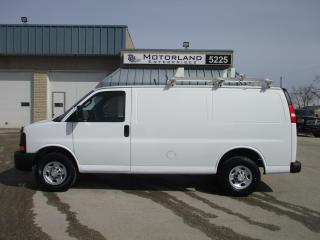 <p>4.8,auto,air,tilt,cruise,pw.pl. radio. Work ready cargo equipped with divider, rear shelving, plus a roof rack. Clean, safetied van with 183,500kms. Financing avail. O.A.C., powertrain warranty avail. Only $22,500. Taxes extra. Motorland Enterprises. (204)895-7442 or text Cam @ (204)290-1908 for an appt. to view. Dealer permit #9964.</p>