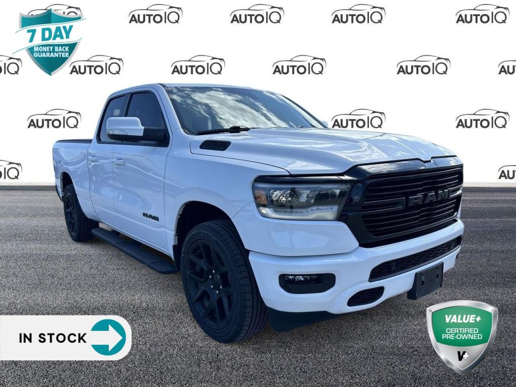 Used 2021 RAM 1500 Sport Night Edition Navigation w/ 12'Inch Display 9 Alpine Speakers w/Subwoofer Anti-Spin Rear Axle for Sale in St. Thomas, Ontario