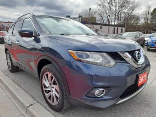 Used 2015 Nissan Rogue SL-AWD-LEATHER-NAVI-PANOROOF-BK CAM-BLUETOOTH-AUX for sale in Scarborough, ON