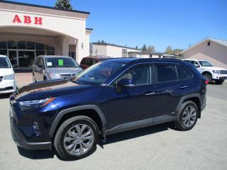 Check out This exceptional 2022 Toyota RAV4 Limited Hybrid AWD, with just 34,562 kilometers logged and a single dedicated owner. This SUV epitomizes luxury and practicality with its array of premium features.Inside, youll find unparalleled comfort with dual-zone climate control and plush dual power heated/cooled leather seats, ensuring a cozy ride in any weather. Stay connected effortlessly via Bluetooth, while the integrated navigation system guides you seamlessly to your destination.Prepare for the elements with a heated steering wheel, ensuring comfort even on the chilliest of days. Maneuvering is a breeze with the rear backup camera, while the power rear lift gate adds convenience to your cargo loading experience.Experience the open sky with the power sliding sunroof, adding a touch of adventure to every journey. Cutting-edge safety technology such as lane departure warning keeps you and your passengers secure on the road.Rest easy knowing this RAV4 comes with the latest technology and a claims-free Carfax report, offering peace of mind and assurance of its impeccable history. Dont miss your chance to own this outstanding vehicle that seamlessly blends luxury, technology, and reliability