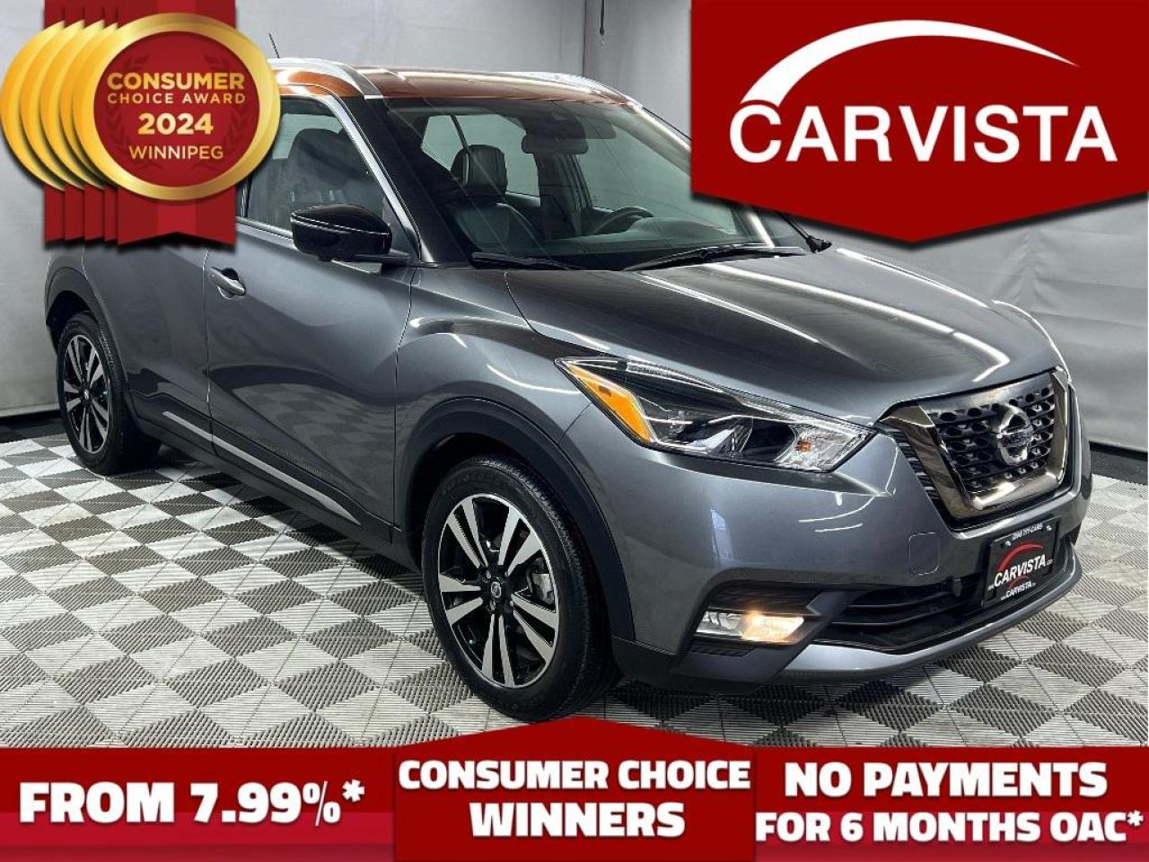 Used 2020 Nissan Kicks SR -LEATHER/FACTORY WARRANTY/LOCAL VEHICLE - for sale in Winnipeg, MB