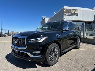 <p>2019 INIFINITI QX80 LUXE WITH 78196 KMS, NO ACCIDENTS, DEALER SERVICED VEHICLE, LOCAL AB VEHICLE, LOW KMS. EQUIPPED NAVIGATION, BLUETOOTH, 360 BACKUP CAMERA, 4 CAPTAINS CHAIRS, DVD/TV, HEATED SEATS, HEATED STEERING WHEEL, LEATHER SEATS, VENTILATED SEATS, REAR HEATED SEATS, SUNROOF, MEMORY SEATS, BLIND SPOT MONITORING SYSTEM, BOSE SURROUND SOUND SYSTEM, KEYLESS ENTRY, REMOTE STARTER, RUNNING BOARDS, TOW HOOK, AND SO MUCH MORE!! </p><p style=border: 0px solid #e5e7eb; box-sizing: border-box; --tw-translate-x: 0; --tw-translate-y: 0; --tw-rotate: 0; --tw-skew-x: 0; --tw-skew-y: 0; --tw-scale-x: 1; --tw-scale-y: 1; --tw-scroll-snap-strictness: proximity; --tw-ring-offset-width: 0px; --tw-ring-offset-color: #fff; --tw-ring-color: rgba(59,130,246,.5); --tw-ring-offset-shadow: 0 0 #0000; --tw-ring-shadow: 0 0 #0000; --tw-shadow: 0 0 #0000; --tw-shadow-colored: 0 0 #0000; margin: 0px; font-family: "", sans-serif;>*** CREDIT REBUILDING SPECIALISTS ***</p><p style=border: 0px solid #e5e7eb; box-sizing: border-box; --tw-translate-x: 0; --tw-translate-y: 0; --tw-rotate: 0; --tw-skew-x: 0; --tw-skew-y: 0; --tw-scale-x: 1; --tw-scale-y: 1; --tw-scroll-snap-strictness: proximity; --tw-ring-offset-width: 0px; --tw-ring-offset-color: #fff; --tw-ring-color: rgba(59,130,246,.5); --tw-ring-offset-shadow: 0 0 #0000; --tw-ring-shadow: 0 0 #0000; --tw-shadow: 0 0 #0000; --tw-shadow-colored: 0 0 #0000; margin: 0px; font-family: "", sans-serif;>APPROVED AT WWW.CROSSROADSMOTORS.CA</p><p style=border: 0px solid #e5e7eb; box-sizing: border-box; --tw-translate-x: 0; --tw-translate-y: 0; --tw-rotate: 0; --tw-skew-x: 0; --tw-skew-y: 0; --tw-scale-x: 1; --tw-scale-y: 1; --tw-scroll-snap-strictness: proximity; --tw-ring-offset-width: 0px; --tw-ring-offset-color: #fff; --tw-ring-color: rgba(59,130,246,.5); --tw-ring-offset-shadow: 0 0 #0000; --tw-ring-shadow: 0 0 #0000; --tw-shadow: 0 0 #0000; --tw-shadow-colored: 0 0 #0000; margin: 0px; font-family: "", sans-serif;>INSTANT APPROVAL! ALL CREDIT ACCEPTED, SPECIALIZING IN CREDIT REBUILD PROGRAMS<br style=border: 0px solid #e5e7eb; box-sizing: border-box; --tw-translate-x: 0; --tw-translate-y: 0; --tw-rotate: 0; --tw-skew-x: 0; --tw-skew-y: 0; --tw-scale-x: 1; --tw-scale-y: 1; --tw-scroll-snap-strictness: proximity; --tw-ring-offset-width: 0px; --tw-ring-offset-color: #fff; --tw-ring-color: rgba(59,130,246,.5); --tw-ring-offset-shadow: 0 0 #0000; --tw-ring-shadow: 0 0 #0000; --tw-shadow: 0 0 #0000; --tw-shadow-colored: 0 0 #0000; /><br style=border: 0px solid #e5e7eb; box-sizing: border-box; --tw-translate-x: 0; --tw-translate-y: 0; --tw-rotate: 0; --tw-skew-x: 0; --tw-skew-y: 0; --tw-scale-x: 1; --tw-scale-y: 1; --tw-scroll-snap-strictness: proximity; --tw-ring-offset-width: 0px; --tw-ring-offset-color: #fff; --tw-ring-color: rgba(59,130,246,.5); --tw-ring-offset-shadow: 0 0 #0000; --tw-ring-shadow: 0 0 #0000; --tw-shadow: 0 0 #0000; --tw-shadow-colored: 0 0 #0000; />All VEHICLES INSPECTED---FINANCING & EXTENDED WARRANTY AVAILABLE---CAR PROOF AND INSPECTION AVAILABLE ON ALL VEHICLES.</p><p style=border: 0px solid #e5e7eb; box-sizing: border-box; --tw-translate-x: 0; --tw-translate-y: 0; --tw-rotate: 0; --tw-skew-x: 0; --tw-skew-y: 0; --tw-scale-x: 1; --tw-scale-y: 1; --tw-scroll-snap-strictness: proximity; --tw-ring-offset-width: 0px; --tw-ring-offset-color: #fff; --tw-ring-color: rgba(59,130,246,.5); --tw-ring-offset-shadow: 0 0 #0000; --tw-ring-shadow: 0 0 #0000; --tw-shadow: 0 0 #0000; --tw-shadow-colored: 0 0 #0000; margin: 0px; font-family: "", sans-serif;>WE ARE LOCATED AT 1710 21 ST N.E.</p><p style=border: 0px solid #e5e7eb; box-sizing: border-box; --tw-translate-x: 0; --tw-translate-y: 0; --tw-rotate: 0; --tw-skew-x: 0; --tw-skew-y: 0; --tw-scale-x: 1; --tw-scale-y: 1; --tw-scroll-snap-strictness: proximity; --tw-ring-offset-width: 0px; --tw-ring-offset-color: #fff; --tw-ring-color: rgba(59,130,246,.5); --tw-ring-offset-shadow: 0 0 #0000; --tw-ring-shadow: 0 0 #0000; --tw-shadow: 0 0 #0000; --tw-shadow-colored: 0 0 #0000; margin: 0px; font-family: "", sans-serif;>FOR A TEST DRIVE PLEASE CALL 403-764-6000</p><p style=border: 0px solid #e5e7eb; box-sizing: border-box; --tw-translate-x: 0; --tw-translate-y: 0; --tw-rotate: 0; --tw-skew-x: 0; --tw-skew-y: 0; --tw-scale-x: 1; --tw-scale-y: 1; --tw-scroll-snap-strictness: proximity; --tw-ring-offset-width: 0px; --tw-ring-offset-color: #fff; --tw-ring-color: rgba(59,130,246,.5); --tw-ring-offset-shadow: 0 0 #0000; --tw-ring-shadow: 0 0 #0000; --tw-shadow: 0 0 #0000; --tw-shadow-colored: 0 0 #0000; margin: 0px; font-family: "", sans-serif;> FOR AFTER HOUR INQUIRIES PLEASE CALL 403-804-6179. </p><p style=border: 0px solid #e5e7eb; box-sizing: border-box; --tw-translate-x: 0; --tw-translate-y: 0; --tw-rotate: 0; --tw-skew-x: 0; --tw-skew-y: 0; --tw-scale-x: 1; --tw-scale-y: 1; --tw-scroll-snap-strictness: proximity; --tw-ring-offset-width: 0px; --tw-ring-offset-color: #fff; --tw-ring-color: rgba(59,130,246,.5); --tw-ring-offset-shadow: 0 0 #0000; --tw-ring-shadow: 0 0 #0000; --tw-shadow: 0 0 #0000; --tw-shadow-colored: 0 0 #0000; margin: 0px; font-family: "", sans-serif;> </p><p style=border: 0px solid #e5e7eb; box-sizing: border-box; --tw-translate-x: 0; --tw-translate-y: 0; --tw-rotate: 0; --tw-skew-x: 0; --tw-skew-y: 0; --tw-scale-x: 1; --tw-scale-y: 1; --tw-scroll-snap-strictness: proximity; --tw-ring-offset-width: 0px; --tw-ring-offset-color: #fff; --tw-ring-color: rgba(59,130,246,.5); --tw-ring-offset-shadow: 0 0 #0000; --tw-ring-shadow: 0 0 #0000; --tw-shadow: 0 0 #0000; --tw-shadow-colored: 0 0 #0000; margin: 0px; font-family: "", sans-serif;>FAST APPROVALS </p><p style=border: 0px solid #e5e7eb; box-sizing: border-box; --tw-translate-x: 0; --tw-translate-y: 0; --tw-rotate: 0; --tw-skew-x: 0; --tw-skew-y: 0; --tw-scale-x: 1; --tw-scale-y: 1; --tw-scroll-snap-strictness: proximity; --tw-ring-offset-width: 0px; --tw-ring-offset-color: #fff; --tw-ring-color: rgba(59,130,246,.5); --tw-ring-offset-shadow: 0 0 #0000; --tw-ring-shadow: 0 0 #0000; --tw-shadow: 0 0 #0000; --tw-shadow-colored: 0 0 #0000; margin: 0px; font-family: "", sans-serif;>AMVIC LICENSED DEALERSHIP</p>