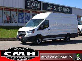 <b>HIGH ROOF !! REAR CAMERA, LANE KEEPING ASSIST, BLUETOOTH, LEATHER SEATS, AIR CONDITIONING, POWER WINDOWS, POWER LOCKS, POWER MIRRORS, AUTOMATIC HEADLIGHTS, VINYL FLOORING, 95L FUEL TANK, 16-INCH STEEL WHEELS</b><br>   This vehicle was a previous daily rental.    This  2020 Ford Transit Cargo Van is for sale today. <br> <br>This Ford Transit Cargo Van offers the flexibility to fit any size of business, whether you need to tow, haul, cart, carry or deliver, this Ford Transit can get it done. With a layout that was carefully designed to maximize efficiency, this cargo van is ready for the job!This  van has 128,342 kms. Its  oxford white in colour  . It has an automatic transmission and is powered by a  275HP 3.5L V6 Cylinder Engine.  This vehicle has been upgraded with the following features: Back Up Camera, Lane Departure Warning, Bluetooth, Leather Seats, Steering Wheel Controls, Cruise, Power Windows. <br> To view the original window sticker for this vehicle view this <a href=http://www.windowsticker.forddirect.com/windowsticker.pdf?vin=1FTBR3X86LKA37591 target=_blank>http://www.windowsticker.forddirect.com/windowsticker.pdf?vin=1FTBR3X86LKA37591</a>. <br/><br> <br>To apply right now for financing use this link : <a href=https://www.cmhniagara.com/financing/ target=_blank>https://www.cmhniagara.com/financing/</a><br><br> <br/><br>Trade-ins are welcome! Financing available OAC ! Price INCLUDES a valid safety certificate! Price INCLUDES a 60-day limited warranty on all vehicles except classic or vintage cars. CMH is a Full Disclosure dealer with no hidden fees. We are a family-owned and operated business for over 30 years! o~o