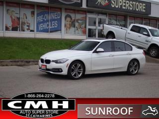 <b>ALL WHEEL DRIVE !! NAVIGATION, REAR CAMERA, PARKING SENSORS, BLUETOOTH, STEERING WHEEL CONTROLS, SUNROOF, RED LEATHER, POWER DRIVER SEAT W/ MEMORY, HEATED SEATS, HEATED STEERING WHEEL, DUAL CLIMATE CONTROL, RAIN SENSING WIPERS, 18-INCH ALLOY WHEELS</b><br>      This  2016 BMW 3 Series is for sale today. <br> <br>The 3 Series is once again reinvigorated this year, with more angular and sharper lines reminiscent of historic sports car models with the snub rear end and long snout. From its simplistic and well laid out cockpit to the design language accentuating the elegance and performance of this BMW, this 3 Series might just be the best car that the manufacturer has created in a long while.This  sedan has 117,201 kms. Its  alpine white in colour  and is major accident free based on the <a href=https://vhr.carfax.ca/?id=PgDbm9dr81sDCNc+jElsHRdbhn9uxoMh target=_blank>CARFAX Report</a> . It has an automatic transmission and is powered by a  184HP 2.0L 4 Cylinder Engine. <br> <br> Our 3 Seriess trim level is 320i  xDrive. This 320i xDrive is ready to show you some real performance. Geared with features including a sunroof, heated steering wheel, sporty alloy wheels, automatic halogen headlamps, fog lights, parking sensors, navigation, steering wheel controls, Bluetooth, climate control, memory seats, anti-theft AM/FM stereo/CD player with 6 speakers and 2 subwoofers, heated seats, remote keyless entry, and dynamic cruise control. This vehicle has been upgraded with the following features: Back Up Camera, Leather Seats, Memory Seat, Heated Front Seats, Navigation, Sunroof, Heated Steering Wheel. <br> <br>To apply right now for financing use this link : <a href=https://www.cmhniagara.com/financing/ target=_blank>https://www.cmhniagara.com/financing/</a><br><br> <br/><br>Trade-ins are welcome! Financing available OAC ! Price INCLUDES a valid safety certificate! Price INCLUDES a 60-day limited warranty on all vehicles except classic or vintage cars. CMH is a Full Disclosure dealer with no hidden fees. We are a family-owned and operated business for over 30 years! o~o