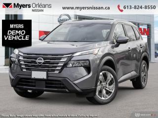 <b>Moonroof,  Power Liftgate,  Adaptive Cruise Control,  Alloy Wheels,  Heated Seats!</b><br> <br> <br> <br>  This 2024 Rogue aims to exhilarate the soul and satisfy the need for a dependable family hauler. <br> <br>Nissan was out for more than designing a good crossover in this 2024 Rogue. They were designing an experience. Whether your adventure takes you on a winding mountain path or finding the secrets within the city limits, this Rogue is up for it all. Spirited and refined with space for all your cargo and the biggest personalities, this Rogue is an easy choice for your next family vehicle.<br> <br> This gun metallic SUV  has an automatic transmission and is powered by a  201HP 1.5L 3 Cylinder Engine.<br> <br> Our Rogues trim level is SV Moonroof. Rogue SV steps things up with a power moonroof, a power liftgate for rear cargo access, adaptive cruise control and ProPilot Assist. Also standard include heated front heats, a heated leather steering wheel, mobile hotspot internet access, proximity key with remote engine start, dual-zone climate control, and an 8-inch infotainment screen with NissanConnect, Apple CarPlay, and Android Auto. Safety features also include lane departure warning, blind spot detection, front and rear collision mitigation, and rear parking sensors. This vehicle has been upgraded with the following features: Moonroof,  Power Liftgate,  Adaptive Cruise Control,  Alloy Wheels,  Heated Seats,  Heated Steering Wheel,  Mobile Hotspot.  This is a demonstrator vehicle driven by a member of our staff, so we can offer a great deal on it.<br><br> <br/>    5.74% financing for 84 months. <br> Payments from <b>$593.58</b> monthly with $0 down for 84 months @ 5.74% APR O.A.C. ( Plus applicable taxes -  $621 Administration fee included. Licensing not included.    ).  Incentives expire 2024-05-31.  See dealer for details. <br> <br> <br>LEASING:<br><br>Estimated Lease Payment: $514/m <br>Payment based on 4.99% lease financing for 60 months with $0 down payment on approved credit. Total obligation $30,893. Mileage allowance of 20,000 KM/year. Offer expires 2024-05-31.<br><br><br>We are proud to regularly serve our clients and ready to help you find the right car that fits your needs, your wants, and your budget.And, of course, were always happy to answer any of your questions.Proudly supporting Ottawa, Orleans, Vanier, Barrhaven, Kanata, Nepean, Stittsville, Carp, Dunrobin, Kemptville, Westboro, Cumberland, Rockland, Embrun , Casselman , Limoges, Crysler and beyond! Call us at (613) 824-8550 or use the Get More Info button for more information. Please see dealer for details. The vehicle may not be exactly as shown. The selling price includes all fees, licensing & taxes are extra. OMVIC licensed.Find out why Myers Orleans Nissan is Ottawas number one rated Nissan dealership for customer satisfaction! We take pride in offering our clients exceptional bilingual customer service throughout our sales, service and parts departments. Located just off highway 174 at the Jean DÀrc exit, in the Orleans Auto Mall, we have a huge selection of New vehicles and our professional team will help you find the Nissan that fits both your lifestyle and budget. And if we dont have it here, we will find it or you! Visit or call us today.<br> Come by and check out our fleet of 50+ used cars and trucks and 110+ new cars and trucks for sale in Orleans.  o~o