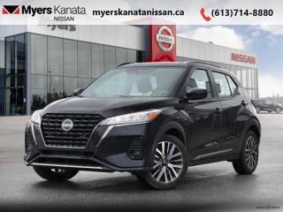 <b>Low Mileage, Heated Seats,  Heated Steering Wheel,  Remote Start,  Apple CarPlay,  Android Auto!</b><br> <br>  Compare at $28403 - KANATA NISSAN PRICE is just $26795! <br> <br>   This 2023 Kicks puts you and your crew at the top of the list. This  2023 Nissan Kicks is for sale today in Kanata. This low mileage  SUV has just 10,110 kms. Its  black in colour  . It has an automatic transmission and is powered by a  122HP 1.6L 4 Cylinder Engine. <br> <br> Our Kickss trim level is SR. Kick it with the SR trim for stylish aluminum wheels, LED lighting with fog lamps, orange accents and contrast stitching, automatic temperature control, the Nissan Intelligent Key with remote start, a heated steering wheel, heated seats, and SiriusXM. This Kicks offers a ton of style and is built to your beat, featuring touchscreen infotainment with Apple CarPlay, Android Auto, Bluetooth, and Siri Eyes Free. The spirited performance is further enhanced with advanced safety features like emergency braking, lane departure warning, high beam assist, blind spot detection, rear parking sensors, and a rearview camera. This vehicle has been upgraded with the following features: Heated Seats,  Heated Steering Wheel,  Remote Start,  Apple Carplay,  Android Auto,  Lane Departure Warning,  Highbeam Assist. <br> <br/><br> Payments from <b>$430.97</b> monthly with $0 down for 84 months @ 8.99% APR O.A.C. ( Plus applicable taxes -  and licensing    ).  See dealer for details. <br> <br>*LIFETIME ENGINE TRANSMISSION WARRANTY NOT AVAILABLE ON VEHICLES WITH KMS EXCEEDING 140,000KM, VEHICLES 8 YEARS & OLDER, OR HIGHLINE BRAND VEHICLE(eg. BMW, INFINITI. CADILLAC, LEXUS...)<br> Come by and check out our fleet of 50+ used cars and trucks and 80+ new cars and trucks for sale in Kanata.  o~o