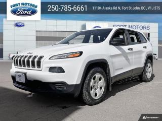 <b>Low Mileage, Bluetooth,  Air Conditioning,  Power Windows,  Cruise Control!</b><br> <br>  Compare at $19240 - Our Price is just $18500! <br> <br>   The Jeep Cherokee is an affordable mid-size SUV thats equal parts capable, stylish, and comfortable. This  2017 Jeep Cherokee is fresh on our lot in Fort St John. <br> <br>When the freedom to explore arrives alongside exceptional value, the world opens up to offer endless opportunities. This is what you can expect with the Jeep Cherokee. With an exceptionally smooth ride and an award-winning interior, the Cherokee can take you anywhere in comfort and style. Experience adventure and discover new territories with the unique and authentically crafted Jeep Cherokee, a major player in Canadas best-selling SUV brand. This low mileage  SUV has just 74,005 kms. Its  white in colour  . It has an automatic transmission and is powered by a  184HP 2.4L 4 Cylinder Engine.  It may have some remaining factory warranty, please check with dealer for details. <br> <br> Our Cherokees trim level is Sport. Get comfortable in the 2017 Jeep Cherokee Sport with the six-way driver seat, which enables you to find the perfect position for long drives. Remote keyless entry provides easy access. Other features on this model include power windows and doors, cruise control with steering wheel controls, air conditioning and Uconnect 5.0 with Bluetooth. This vehicle has been upgraded with the following features: Bluetooth,  Air Conditioning,  Power Windows,  Cruise Control. <br> To view the original window sticker for this vehicle view this <a href=http://www.chrysler.com/hostd/windowsticker/getWindowStickerPdf.do?vin=1C4PJMAB5HW552007 target=_blank>http://www.chrysler.com/hostd/windowsticker/getWindowStickerPdf.do?vin=1C4PJMAB5HW552007</a>. <br/><br> <br>To apply right now for financing use this link : <a href=https://www.fortmotors.ca/apply-for-credit/ target=_blank>https://www.fortmotors.ca/apply-for-credit/</a><br><br> <br/><br><br> Come by and check out our fleet of 30+ used cars and trucks and 60+ new cars and trucks for sale in Fort St John.  o~o