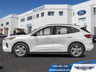 <b>Heated Seats, Cold Weather Package, Heated Steering Wheel, Remote Engine Start, Power Heated Mirrors!</b><br> <br>   With limitless capability, this Ford Escape is ready for wherever your next adventure takes you. <br> <br>This Ford Escape was built for an active lifestyle and offers plenty of options for you to hit the road in your own individual style. Whether you need a family SUV for soccer practice, a capable adventure vehicle, or both, the versatile Ford Escape has you covered. Built for those who live on the go, the 2024 Ford Escape is made to be unstoppable.<br> <br> This star white metallic tri-coat SUV  has an automatic transmission and is powered by a  180HP 1.5L 3 Cylinder Engine.<br> <br> Our Escapes trim level is ST-Line. This sporty ST-Line adds on aluminum wheels, body colored exterior styling and ActiveX synthetic leather seating upholstery, along with amazing standard features such as a power-operated liftgate for rear cargo access, LED headlights with automatic high beams, an 8-inch infotainment screen powered by SYNC 4 with wireless Apple CarPlay and Android Auto, FordPass Connect with 4G mobile internet hotspot access, and proximity keyless entry with push button start. Road safety features include blind spot detection, pre-collision assist with automatic emergency braking and a back-up camera, lane keeping assist, lane departure warning, and front and rear collision mitigation. Additional features include dual-zone climate control, front and rear cupholders, smart device remote engine start, and even more. This vehicle has been upgraded with the following features: Heated Seats, Cold Weather Package, Heated Steering Wheel, Remote Engine Start, Power Heated Mirrors. <br><br> View the original window sticker for this vehicle with this url <b><a href=http://www.windowsticker.forddirect.com/windowsticker.pdf?vin=1FMCU9MN3RUB15379 target=_blank>http://www.windowsticker.forddirect.com/windowsticker.pdf?vin=1FMCU9MN3RUB15379</a></b>.<br> <br>To apply right now for financing use this link : <a href=https://www.southcoastford.com/financing/ target=_blank>https://www.southcoastford.com/financing/</a><br><br> <br/>    2.99% financing for 84 months. <br> Buy this vehicle now for the lowest bi-weekly payment of <b>$251.41</b> with $0 down for 84 months @ 2.99% APR O.A.C. ( Plus applicable taxes -  $595 Administration Fee included    / Total Obligation of $45756  ).  Incentives expire 2024-05-08.  See dealer for details. <br> <br>Call South Coast Ford Sales or come visit us in person. Were convenient to Sechelt, BC and located at 5606 Wharf Avenue. and look forward to helping you with your automotive needs. <br><br> Come by and check out our fleet of 20+ used cars and trucks and 110+ new cars and trucks for sale in Sechelt.  o~o