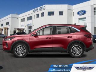 <b>Leather Seats, Sunroof, Wireless Charging, Active Park Assist, 360 Camera!</b><br> <br>   This 2024 Ford Escape is engineered to be powerful, comfortable, and of course, stylish. <br> <br>This Ford Escape was built for an active lifestyle and offers plenty of options for you to hit the road in your own individual style. Whether you need a family SUV for soccer practice, a capable adventure vehicle, or both, the versatile Ford Escape has you covered. Built for those who live on the go, the 2024 Ford Escape is made to be unstoppable.<br> <br> This rapid red metallic tinted clearcoat SUV  has an automatic transmission and is powered by a  210HP 2.5L 4 Cylinder Engine.<br> <br> Our Escapes trim level is PHEV. With an extremely efficient yet potent plug-in hybrid powertrain with fast charging, this Escape PHEV features heated front seats with ActiveX synthetic leather upholstery, a heated leatherette steering wheel, adaptive cruise control, remote engine start, and an upgraded 13.2-inch infotainment system now with an integrated navigation system, along with wireless Apple CarPlay and Android Auto. Safety technology also receives an upgrade, with reverse parking sensors, intersection assist and evasive steering assist, along with blind spot monitoring, lane departure warning with lane keeping assist, front and rear collision mitigation, and driver monitoring alert. Additional features include power heated side mirrors, front fog lamps, roof rack rails, and so much more. This vehicle has been upgraded with the following features: Leather Seats, Sunroof, Wireless Charging, Active Park Assist, 360 Camera, Power Driver Seat, Hybrid. <br><br> View the original window sticker for this vehicle with this url <b><a href=http://www.windowsticker.forddirect.com/windowsticker.pdf?vin=1FMCU0E13RUB12831 target=_blank>http://www.windowsticker.forddirect.com/windowsticker.pdf?vin=1FMCU0E13RUB12831</a></b>.<br> <br>To apply right now for financing use this link : <a href=https://www.southcoastford.com/financing/ target=_blank>https://www.southcoastford.com/financing/</a><br><br> <br/>    2.99% financing for 84 months. <br> Buy this vehicle now for the lowest bi-weekly payment of <b>$338.53</b> with $0 down for 84 months @ 2.99% APR O.A.C. ( Plus applicable taxes -  $595 Administration Fee included    / Total Obligation of $61613  ).  Incentives expire 2024-05-08.  See dealer for details. <br> <br>Call South Coast Ford Sales or come visit us in person. Were convenient to Sechelt, BC and located at 5606 Wharf Avenue. and look forward to helping you with your automotive needs. <br><br> Come by and check out our fleet of 20+ used cars and trucks and 110+ new cars and trucks for sale in Sechelt.  o~o