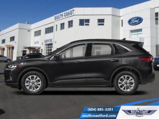 <b>Navigation, Heated Seats, Cold Weather Package, Heated Steering Wheel, Remote Engine Start!</b><br> <br>   This 2024 Ford Escape is engineered to be powerful, comfortable, and of course, stylish. <br> <br>This Ford Escape was built for an active lifestyle and offers plenty of options for you to hit the road in your own individual style. Whether you need a family SUV for soccer practice, a capable adventure vehicle, or both, the versatile Ford Escape has you covered. Built for those who live on the go, the 2024 Ford Escape is made to be unstoppable.<br> <br> This agate black SUV  has an automatic transmission and is powered by a  180HP 1.5L 3 Cylinder Engine.<br> <br> Our Escapes trim level is Active. Immensely practical and stylish, this Ford Escape Active packs amazing standard features such as a power-operated liftgate for rear cargo access, LED headlights with automatic high beams, an 8-inch infotainment screen powered by SYNC 4 with wireless Apple CarPlay and Android Auto, FordPass Connect with 4G mobile internet hotspot access, and proximity keyless entry with push button start. Road safety features include blind spot detection, pre-collision assist with automatic emergency braking and a back-up camera, lane keeping assist, lane departure warning, and front and rear collision mitigation. Additional features include dual-zone climate control, front and rear cupholders, smart device remote engine start, and even more. This vehicle has been upgraded with the following features: Navigation, Heated Seats, Cold Weather Package, Heated Steering Wheel, Remote Engine Start, Tech Package, Lane Assist. <br><br> View the original window sticker for this vehicle with this url <b><a href=http://www.windowsticker.forddirect.com/windowsticker.pdf?vin=1FMCU9GN8RUB16958 target=_blank>http://www.windowsticker.forddirect.com/windowsticker.pdf?vin=1FMCU9GN8RUB16958</a></b>.<br> <br>To apply right now for financing use this link : <a href=https://www.southcoastford.com/financing/ target=_blank>https://www.southcoastford.com/financing/</a><br><br> <br/>    2.99% financing for 84 months. <br> Buy this vehicle now for the lowest bi-weekly payment of <b>$245.47</b> with $0 down for 84 months @ 2.99% APR O.A.C. ( Plus applicable taxes -  $595 Administration Fee included    / Total Obligation of $44675  ).  Incentives expire 2024-05-08.  See dealer for details. <br> <br>Call South Coast Ford Sales or come visit us in person. Were convenient to Sechelt, BC and located at 5606 Wharf Avenue. and look forward to helping you with your automotive needs. <br><br> Come by and check out our fleet of 20+ used cars and trucks and 110+ new cars and trucks for sale in Sechelt.  o~o