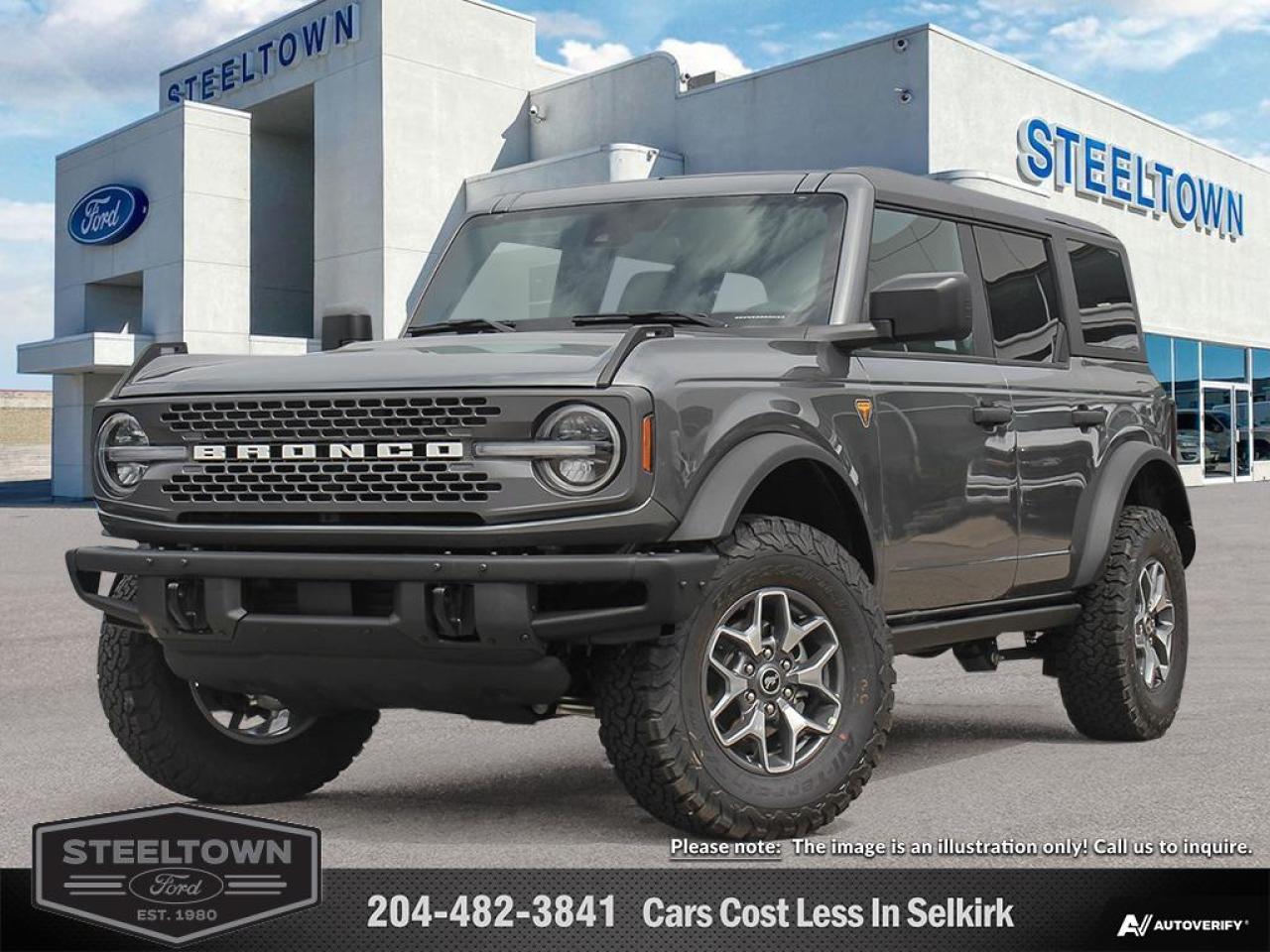 New 2024 Ford Bronco Badlands  - LED Lights -  Sunroof for sale in Selkirk, MB