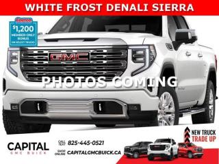 This WHITE FROST 2024 Denali is loaded up with 360 degree camera, Sunroof, bed view camera, BOSE audio speakers, front and rear park assist, heated / cooled leather seating, wireless charging, heated steering wheel and much more... EXPERIENCE THE DENALI here at CAPITAL GMC BUICKAsk for the Internet Department for more information or book your test drive today! Text 365-601-8318 for fast answers at your fingertips!AMVIC Licensed Dealer - Licence Number B1044900Disclaimer: All prices are plus taxes and include all cash credits and loyalties. See dealer for details. AMVIC Licensed Dealer # B1044900