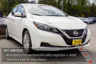 Glacier White 2020 Nissan Leaf 4D Hatchback S S $1700 instant PST rebate FWD Single Speed Reducer Electric ZEV 147hpOne low hassle free pre negotiated price, Ask us about our 24 Hour EV test drive, PST Rebate is not included in above price and is based on PST due, Electric charge cord and 2 keys with every purchase of an EV from Westwood Honda.We specialize in getting you into vehicles with 0 emissions, We have been the largest retailer in Canada of used EVs over the last 10 years . HOV lane access and a fraction of gas-vehicle maintenance costs. Looking for a specific model thats not in our inventory? Our sourcing experts will find one for you. Westwood Hondas EV sales last year will keep approximately 600,000 metric tons of carbon dioxide out of the atmosphere over the next 4 years. Join the Revolution, save the planet, AND save money. Westwood Hondas Buy Smart Standard program includes a thorough safety inspection, detailed Car Proof report that shows the history of the car youre buying, a 6-month warranty on tires, brakes, and bulbs, and 3 free months of Sirius radio where equipped! . We give you a complete professional detail, a full charge, our best low price first based on live market pricing, to guarantee you tremendous value and a non-stressful, no-haggle experience. Buy your car from home.Just click build your deal to start the process. It is easy 7 day Exchange Policy! $588 admin fee. Westwood Honda DL #31286.