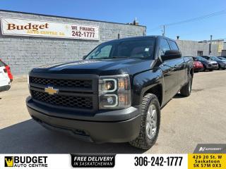 All new for 2014, the Chevrolet Silverado has bold styling, impressive powertrain options, a comfortable and refined interior, and the right mix of technology. This  2014 Chevrolet Silverado 1500 is for sale today. <br> <br>The Silverado 1500 is the result of almost a century of Chevy truck building know-how. All new for 2014, the Silverado combines proven power with its unparalleled fuel efficiency, a quiet pickup cabin with tough-as-nails ruggedness, and fantastic exterior design. The cabin is far quieter and more refined than the last generation, and the infotainment options and safety technology are fully modern with all of the latest features. Get the job done in the 2014 Chevy Silverado 1500. This  Crew Cab 4X4 pickup  has 204,060 kms. Its  black in colour  . It has a 6 speed automatic transmission and is powered by a  285HP 4.3L V6 Cylinder Engine.  <br> <br>To apply right now for financing use this link : <a href=https://www.budgetautocentre.com/used-cars-saskatoon-financing/ target=_blank>https://www.budgetautocentre.com/used-cars-saskatoon-financing/</a><br><br> <br/><br><br> Budget Auto Centre has been a trusted name in the Automotive industry for over 40 years. We have built our reputation on trust and quality service. With long standing relationships with our customers, you can trust us for advice and assistance on all your automotive needs. </br>

<br> With our Credit Repair program, and over 250+ well-priced used vehicles in stock, youll drive home happy. We are driven to ensure the best in customer satisfaction and look forward working with you. </br> o~o