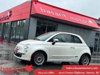 Used 2013 Fiat 500 Convertible, Low KMs, Lounge, Great Color Combo!! for sale in Surrey, BC