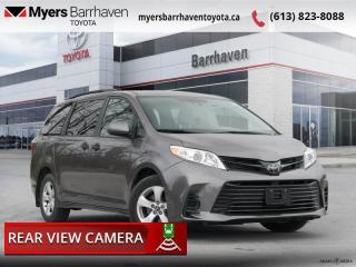 <b>Aluminum Wheels,  Adaptive Cruise Control,  Climate Control,  Steering Wheel Audio Control,  Remote Keyless Entry!</b><br> <br>  Compare at $34006 - Our Live Market Price is just $32698! <br> <br>   If you need to haul people and cargo in ultimate comfort, this Toyota Sienna was designed just for you. This  2019 Toyota Sienna is fresh on our lot in Ottawa. <br> <br>This Toyota Sienna is a handsome looking minivan that the whole family can agree on. With its refined interior and signature exterior styling, this Sienna is perfect for everyday use such as going to play dates or date nights out on the town. The Sienna has enough power, space, and style to take your family and friends wherever they need to be. For a minivan that can keep up with your familys on-the-go lifestyle, look no further than this impressive Toyota Sienna.This  van has 84,699 kms. Its  pre-dwn gry mca in colour  . It has an automatic transmission and is powered by a  296HP 3.5L V6 Cylinder Engine.  It may have some remaining factory warranty, please check with dealer for details. <br> <br> Our Siennas trim level is 7 Passenger. Efficient, capable and versatile, this spacious Toyota Sienna offers elegant aluminum wheels, heated side mirrors, remote keyless entry, a 7 inch touchscreen display that features Entune 3.0 audio, Scout GPS Link and Toyota app suite connect. Additional features include Toyota Safety Sense technology such as steering assist with lane departure alert and lane keep assist, automatic highbeams control, forward collision warning, distance pacing cruise control and comfort features such as dual zone climate control and reclining seats in all three rows. This vehicle has been upgraded with the following features: Aluminum Wheels,  Adaptive Cruise Control,  Climate Control,  Steering Wheel Audio Control,  Remote Keyless Entry,  Lane Keep Assist,  Forward Collision Warning. <br> <br>To apply right now for financing use this link : <a href=https://www.myersbarrhaventoyota.ca/quick-approval/ target=_blank>https://www.myersbarrhaventoyota.ca/quick-approval/</a><br><br> <br/><br> Buy this vehicle now for the lowest bi-weekly payment of <b>$250.07</b> with $0 down for 84 months @ 9.99% APR O.A.C. ( Plus applicable taxes -  Plus applicable fees   ).  See dealer for details. <br> <br>At Myers Barrhaven Toyota we pride ourselves in offering highly desirable pre-owned vehicles. We truly hand pick all our vehicles to offer only the best vehicles to our customers. No two used cars are alike, this is why we have our trained Toyota technicians highly scrutinize all our trade ins and purchases to ensure we can put the Myers seal of approval. Every year we evaluate 1000s of vehicles and only 10-15% meet the Myers Barrhaven Toyota standards. At the end of the day we have mutual interest in selling only the best as we back all our pre-owned vehicles with the Myers *LIFETIME ENGINE TRANSMISSION warranty. Thats right *LIFETIME ENGINE TRANSMISSION warranty, were in this together! If we dont have what youre looking for not to worry, our experienced buyer can help you find the car of your dreams! Ever heard of getting top dollar for your trade but not really sure if you were? Here we leave nothing to chance, every trade-in we appraise goes up onto a live online auction and we get buyers coast to coast and in the USA trying to bid for your trade. This means we simultaneously expose your car to 1000s of buyers to get you top trade in value. <br>We service all makes and models in our new state of the art facility where you can enjoy the convenience of our onsite restaurant, service loaners, shuttle van, free Wi-Fi, Enterprise Rent-A-Car, on-site tire storage and complementary drink. Come see why many Toyota owners are making the switch to Myers Barrhaven Toyota. <br>*LIFETIME ENGINE TRANSMISSION WARRANTY NOT AVAILABLE ON VEHICLES WITH KMS EXCEEDING 140,000KM, VEHICLES 8 YEARS & OLDER, OR HIGHLINE BRAND VEHICLE(eg. BMW, INFINITI. CADILLAC, LEXUS...) o~o