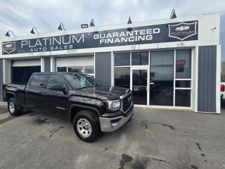 <p>Unleash the beast with our 2018 GMC Sierra K1500! This rugged 4x4 crew cab is ready to tackle any terrain with its robust 5.3L V8 engine, delivering both power and performance in spades. Whether youre navigating city streets or venturing off-road, the Sierras 4x4 capability ensures youre always in control.</p>

<p>Step inside and youll find a spacious and luxurious cabin, designed with both comfort and convenience in mind. Premium materials, advanced technology, and thoughtful touches abound, making every journey a pleasure.</p>

<p>Safety? Weve got you covered. With a suite of advanced safety features, including stability control, traction control, and a comprehensive airbag system, you can drive with confidence knowing youre protected.</p>

<p>Dont miss out on this opportunity to own a true powerhouse of a truck. Come see us today and experience the GMC Sierra K1500 for yourself!</p>

<p><strong>Disclaimer:</strong> All vehicle specifications and features are subject to change without notice. Please verify all information with the dealership.</p>

<p><br />
 Inquire for details @ 613-561-4857 (Call or Text) or Drop by the office @ 2212 Princess St, Kingston, Ontario - Platinum Auto Sales, Proudly Serving Kingston at our New Convenient Location to help serve you better!<br />
 Are you making payments for a vehicle you no longer want or need? We can get you out of that car and into a car you love.<br />
 Have you been to other dealerships and declined for a vehicle? We finance ALL credit situations and income types: Full time, Part time, Pension, Old Age Security, ODSP, Ontario Works, Child Tax and even Cash Income. Good credit, bad credit, no credit? Bankruptcy or Consumer Proposal? Your approved!<br />
 Top Tier Extended Warranty & Gap Insurance Protection Packages! Come see the Platinum team and let us take the stress out of buying your next car.<br />
 Platinum Auto Sales Kingston - Call or Txt 613-561-4857 Come into the office at 2212 Princess St, Kingston The Home of Guaranteed Financing **(O.A.C. and/or down payment may be required).<br />
$699 Certification Fee Includes 30 Day Guarantee, inquire for details. <br />
 If opting to not purchase certified, please consider the following *This Vehicle is not driveable and not certified, Certification is available for $699, which also includes 30 day/1000km guarantee, in which case the vehicle is then Fit and Driveable, inquire for details.<br />
 Please contact a sales representative to ensure options are exactly as stated. It is rare but sometimes the vin decoder makes errors.<br />
</p>