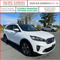 <p><span style=font-size: 24pt;><strong>2020 Kia Sorento EX+ V6 </strong></span></p><p><span style=font-size: 24pt;><strong>Price: $38,990 + tax </strong></span></p><p> </p><p>Reliability and Quality are our top priority. Each vehicle we sell gets a full mechanical inspection and reconditioning. We change the oil and repair anything that is required.</p><p>We also changed the oil, oil filter, cabin air filter, engine air filter and wipers. </p><p>You also get the balance of any remaining factory warranty. On top of that we also get the vehicle professionally cleaned, they shampoo the carpets, clean the engine & clean the exterior.</p><p>We offer flexible financing options. That means you can choose the terms that work best for you. The payments listed in our ad are calculated on a mid range length of term. If youd like to pay it off faster we can get you a shorter term, if youd like a lower payment we can get you a longer term. We work with all the major automotive lenders (banks) in Canada. We can offer you the most competitive interest rates. We work with lenders such as TD Auto Finance, Scotia Bank, RBC, CIBC etc.</p><p>If you arent sure about your credit history, thats ok our Finance Team is highly experienced in getting financing approvals for lower credit scores. So dont be nervous about your credit situation, we are here to help. We would recommend getting pre-approved if you think your credit score might be a little low. This way you can shop with confidence once you know you are pre-approved.</p><p> </p><p>To get Pre-Approved today click here: https://www.pacificnations.ca/financing/</p><p>Pacific Nations Auto Sales and Finance, located at 1432 Island Hwy # 156, Campbell River, BC V9W8C9. Next to Superstore Dealer#40399  </p>