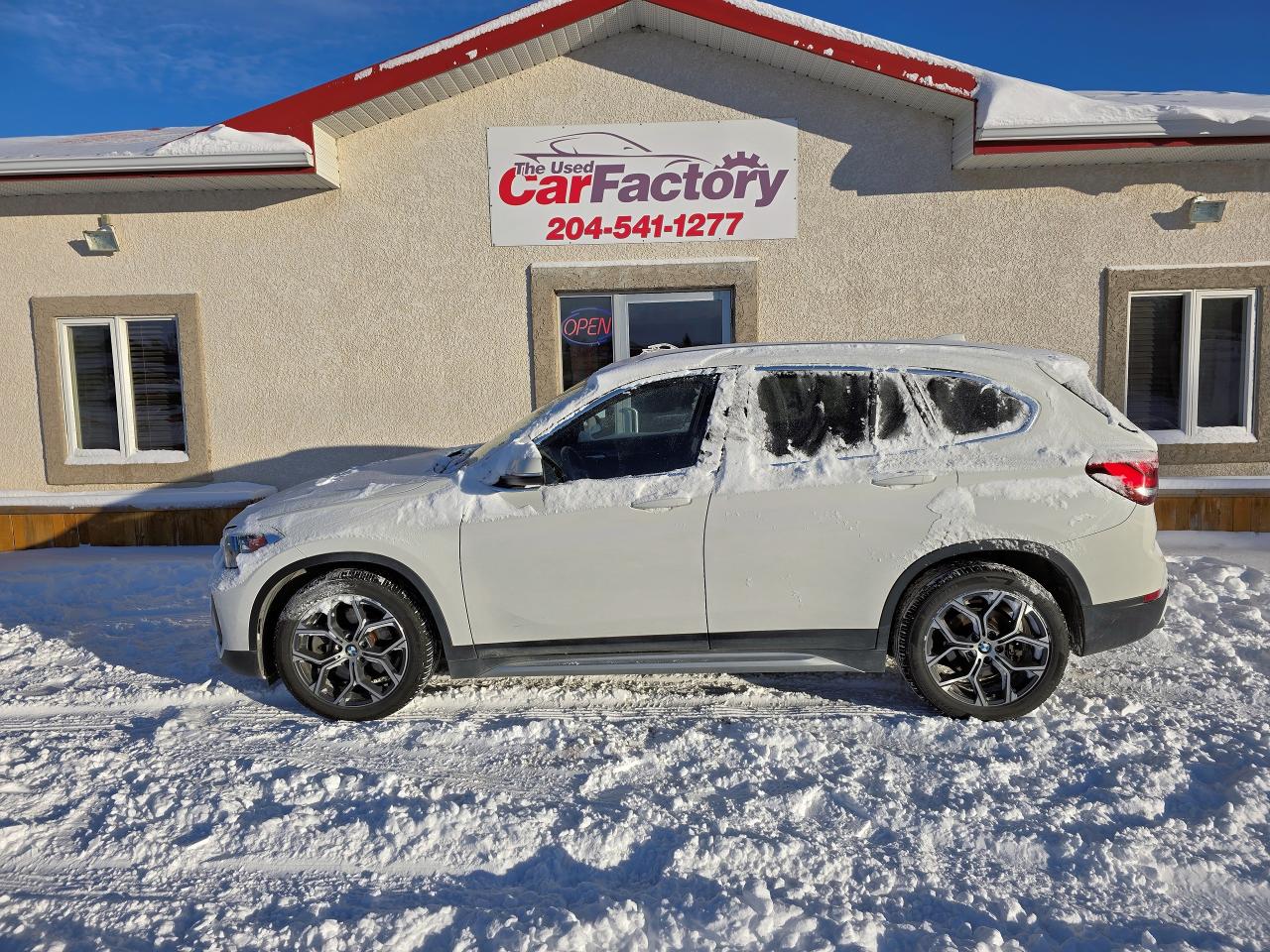 <p>Just Arrived, Local Manitoba Vehicle, Accident Free, with extremely Low KM </p><p> </p><p>With a distinctive style and a generous sized trunk this classy BMW X1 easily takes the top spot as one of the best luxury crossover SUVs. This 2020 BMW X1 is for sale today in Oakbank. <br /> </p><p> </p><p>The BMW X1 offers supreme comfort on long journeys, high-quality interior materials and innovative technologies to keep you connected to the outside world. It is ideally prepared for every adventure thanks to its superior on road capabilities, modern infotainment system, a large amount of cargo area and its driver focused dash layout.</p><p><br />This low mileage Accident Free SUV has just 57,786 KMS, Automatic transmission and is powered by a 2.0L I4 16V GDI DOHC Turbo engine. A One Year Warranty is included at no extra cost see us for details. </p><p> </p><p><br /><br />Our X1s trim level is xDrive28i. The smallest in the X range, the BMW X1 comes  with numerous standard options and features such as full time all wheel drive, automatic start stop engine feature, Connected Drive services, navigation, a 6 speaker stereo with an 8.8 inch display, leather power seats with memory, remote keyless entry, leather multi-functional steering wheel, push button start, genuine wood and chrome instrument panel inserts, dual zone front climate control, cruise control, BMW assist emergency call feature, lane departure warning, rear parking sensors, a back up camera and much more. This vehicle has been upgraded with the following features: Navigation, Leather Seats, Heated Seats, Aluminum Wheels, Lane Departure Warning, Wifi, Wood Grain Trim.</p><p> </p><p><a title=Pre Approval href=https://theusedcarfactory.ca/financing/ target=_blank rel=noopener>Apply now to be pre-approved today</a></p><p>https://theusedcarfactory.ca/financing/</p><p> </p><p>All our vehicles come with a Manitoba safety.</p><p>Proud members of The Manitoba Used Car Dealer Association as well as the Manitoba Chamber of Commerce.</p><p>All payments, and prices, are plus applicable taxes. Dealers permit #4821</p><p> </p>