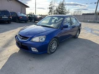 <div>2002 Acura EL</div><br /><div>- $4199 + HST and Licensing </div><br /><div><br></div><br /><div>Ask about our other cars for sale!</div><br /><div><br></div><br /><div>We take trade ins!</div><br /><div><br></div><br /><div><br></div><br /><div>The motor vehicle sold under this contract is being sold as-is and is not represented as being in road worthy condition, mechanically sound or maintained at any guaranteed level of quality. The vehicle may not be fit for use as a means of transportation and may require substantial repairs at the purchasers expense. It may not be possible to register the vehicle to be driven in its current condition.</div><div><br /></div>