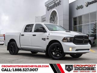 <b>Rear Camera,  Cruise Control,  Air Conditioning,  Power Windows,  Power Doors!</b><br> <br> Welcome to Crowfoot Dodge, Calgarys New and Pre-owned Superstore proudly serving Albertans for 44 years!<br> <br> Compare at $36995 - Our Price is just $34995! <br> <br>   Few vehicles have such broad appeal as a full-size pickup and the Ram 1500 Classic is no exception, says Car and Driver. This  2019 Ram 1500 Classic is fresh on our lot in Calgary. <br> <br>The reasons why this Ram 1500 Classic stands above its well-respected competition are evident: uncompromising capability, proven commitment to safety and security, and state-of-the-art technology. From its muscular exterior to the well-trimmed interior, this 2019 Ram 1500 Classic is more than just a workhorse. Get the job done in comfort and style while getting a great value with this amazing full size truck. This  Regular Cab 4X4 pickup  has 61,688 kms. Stock number 249218B is white in colour  . It has a 6 speed automatic transmission and is powered by a  395HP 5.7L 8 Cylinder Engine.  It may have some remaining factory warranty, please check with dealer for details. <br> <br> Our 1500 Classics trim level is ST. This 1500 Classic ST is a serious work truck that comes well equipped with heavy-duty shock absorbers, electronic stability control and trailer sway control, ParkView rear back-up camera, cruise control, air conditioning, an infotainment hub with radio 3.0 and a USB port, automatic headlights, power windows, power doors, and more. This vehicle has been upgraded with the following features: Rear Camera,  Cruise Control,  Air Conditioning,  Power Windows,  Power Doors. <br> <br/><br> Buy this vehicle now for the lowest bi-weekly payment of <b>$251.33</b> with $0 down for 84 months @ 7.99% APR O.A.C. ( Plus GST      / Total Obligation of $45741  ).  See dealer for details. <br> <br>At Crowfoot Dodge, we offer:<br>
<ul>
<li>Over 500 New vehicles available and 100 Pre-Owned vehicles in stock...PLUS fresh trades arriving daily!</li>
<li>Financing and leasing arrangements with rates from prime +0%</li>
<li>Same day delivery.</li>
<li>Experienced sales staff with great customer service.</li>
</ul><br><br>
Come VISIT us today!<br><br> Come by and check out our fleet of 90+ used cars and trucks and 130+ new cars and trucks for sale in Calgary.  o~o