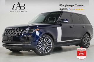 This Powerful 2021 Land Rover Range Rover Westminster P525 is a 1-Owner, local Ontario vehicle with a clean Carfax report and remaining manufacture warranty until June 17, 2025 or 80,000kms. It is powered by a 5.0-liter supercharged V8 engine that produces around 518 horsepower and 461 lb-ft of torque.

Key Features Includes:

- P525 Westminster
- V8 Supercharged
- Navigation
- Bluetooth
- Panoramic Sunroof
- Surround Camera System
- Heads up Display
- Meridian Sound System
- Sirius XM Radio
- Apple Carplay
- Android Auto
- Front and Rear Heated Seats
- Front and Rear Ventilated Seats
- Terrain Response System
- Heated Steering Wheel
- Cruise Control
- Blind Spot Assist
- Cross Traffic Monitor
- Forward Alert
- AEB
- 22" Alloy Wheels 
- Trailer Hitch

NOW OFFERING 3 MONTH DEFERRED FINANCING PAYMENTS ON APPROVED CREDIT. 

Looking for a top-rated pre-owned luxury car dealership in the GTA? Look no further than Toronto Auto Brokers (TAB)! Were proud to have won multiple awards, including the 2023 GTA Top Choice Luxury Pre Owned Dealership Award, 2023 CarGurus Top Rated Dealer, 2024 CBRB Dealer Award, the Canadian Choice Award 2024,the 2024 BNS Award, the 2023 Three Best Rated Dealer Award, and many more!

With 30 years of experience serving the Greater Toronto Area, TAB is a respected and trusted name in the pre-owned luxury car industry. Our 30,000 sq.Ft indoor showroom is home to a wide range of luxury vehicles from top brands like BMW, Mercedes-Benz, Audi, Porsche, Land Rover, Jaguar, Aston Martin, Bentley, Maserati, and more. And we dont just serve the GTA, were proud to offer our services to all cities in Canada, including Vancouver, Montreal, Calgary, Edmonton, Winnipeg, Saskatchewan, Halifax, and more.

At TAB, were committed to providing a no-pressure environment and honest work ethics. As a family-owned and operated business, we treat every customer like family and ensure that every interaction is a positive one. Come experience the TAB Lifestyle at its truest form, luxury car buying has never been more enjoyable and exciting!

We offer a variety of services to make your purchase experience as easy and stress-free as possible. From competitive and simple financing and leasing options to extended warranties, aftermarket services, and full history reports on every vehicle, we have everything you need to make an informed decision. We welcome every trade, even if youre just looking to sell your car without buying, and when it comes to financing or leasing, we offer same day approvals, with access to over 50 lenders, including all of the banks in Canada. Feel free to check out your own Equifax credit score without affecting your credit score, simply click on the Equifax tab above and see if you qualify.

So if youre looking for a luxury pre-owned car dealership in Toronto, look no further than TAB! We proudly serve the GTA, including Toronto, Etobicoke, Woodbridge, North York, York Region, Vaughan, Thornhill, Richmond Hill, Mississauga, Scarborough, Markham, Oshawa, Peteborough, Hamilton, Newmarket, Orangeville, Aurora, Brantford, Barrie, Kitchener, Niagara Falls, Oakville, Cambridge, Kitchener, Waterloo, Guelph, London, Windsor, Orillia, Pickering, Ajax, Whitby, Durham, Cobourg, Belleville, Kingston, Ottawa, Montreal, Vancouver, Winnipeg, Calgary, Edmonton, Regina, Halifax, and more.

Call us today or visit our website to learn more about our inventory and services. And remember, all prices exclude applicable taxes and licensing, and vehicles can be certified at an additional cost of $799.