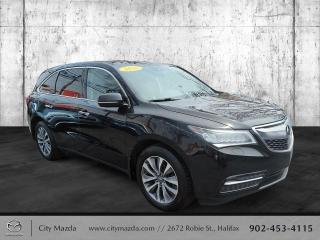 <em><strong>LUXURIOUS FUN FOR THE ENTIRE FAMILY WITH THIS 7 PASSENGER SPORT UTILITY. 2016 ACURA MDX TECH PAKAGE. FULLY LOADED WITH HEATED LEATHER SEATS, POWER WINDOWS, POWER LOCKS, TILT AND TELESCOPIC STEERING, POWER SUNROOF, AM/FM STEREO WITH CD PLAYER, NAVIGATION, REMOTE KEYLESS ENTRY, KEYLESS START, FACTORY INSTALLED REMOTE STARTER, BACK UP CAMERA, ALUMINUM WHEELS AND MORE!</strong></em>

<em><strong>VEHICLE SOLD WITH A NEW MVI</strong></em>

<em><strong>NO CHARGE 6 MONTH OR 8000KM POWERTRAIN WARRANTY</strong></em>

<em><strong>FULL TANK OS GAS</strong></em>

<em><strong>$100 GAS CARD</strong></em>

<em><strong>PROFESSIONALLY DETAILED AND CLEANED</strong></em>