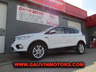 2018 FORD ESCAPE SEL AWD, ECOBOOST ENGINE,  6 SPEED AUTO, FULLY EQUIPPED INCLUDING LEATHER, POWER REAR HATCH, 10-WAY POWER DRIVERS SEAT, HEATED BUCKETS, CONSOLE, DUAL CLIMATE CONTROL, REAR CAMERA, PREMIUM AM/FM/XM/CD/MP3/STREAMING SOUND SYSTEM,  BLUETOOTH, KEYLESS ENTRY, TRIP COMPUTER, FOG LIGHTS, ELECTRONIC COMPASS/ THERMOMETER, ROOF RAILS, ALLOY WHEELS, DUAL EXHAUST OUTLETS, PRIVACY GLASS AND SO MUCH MORE! FULLY INSPECTED AND SERVICED, BEAUTIFUL CONDITION, PRICED TO SELL AT ONLY $24,995.  TRADES WELCOME, LOW-RATE ON THE SPOT FINANCING AVAILABLE, DONT MISS IT!    1FMCU9H90JUB56313