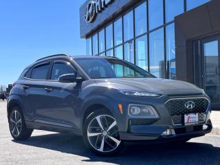 <b>Low Mileage!</b><br> <br>  Compare at $26677 - Our Price is just $25900! <br> <br>   A different breed of SUV designed to take on the city, introducing the 2021 Hyundai KONA! This  2021 Hyundai Kona is for sale today in Midland. <br> <br>The KONA has been designed to turn heads - and to raise pulses. The dynamic design catches your eye with unique details that highlight the strong Hyundai SUV DNA at its core, starting with our signature cascading front grille design, muscular wheel arches and advanced lighting. Bold accent body panels run along the side and rear bumper for a sporty look. Step inside and instantly experience an exceptional level of comfort thanks to its wealth of features. This Kona is more than just its trendy appearance, its a real urban warrior.This low mileage  SUV has just 24,735 kms. Its  gray in colour  . It has a 7 speed automatic transmission and is powered by a  175HP 1.6L 4 Cylinder Engine.  This unit has some remaining factory warranty for added peace of mind. <br> <br> Our Konas trim level is 1.6T Ultimate AWD. This KONA Ultimate is Hyundais pinnicle trim and comes loaded with a larger 8 inch colour touchscreen and built in navigation, high beam assist, forward collision warning, a wireless charging pad, power sunroof, leather heated seats and a heated steering wheel. You will also get a proximity key, an 8 way power drivers seat, a rear view camera, LED headlights and automatic temperature control plus much more.<br> <br>To apply right now for financing use this link : <a href=https://www.bourgeoishyundai.com/finance/ target=_blank>https://www.bourgeoishyundai.com/finance/</a><br><br> <br/><br>BUY WITH CONFIDENCE. Bourgeois Auto Group, we dont just sell cars; for over 75 years, we have delivered extraordinary automotive experiences in every showroom, on the road, and at your home. Offering complimentary delivery in an enclosed trailer. <br><br>Why buy from the Bourgeois Auto Group? Whether you are looking for a great place to buy your next new or used vehicle find a qualified repair center or looking for parts for your vehicle the Bourgeois Auto Group has the answer. We offer both new vehicles and pre-owned vehicles with over 25 brand manufacturers and over 200 Pre-owned Vehicles to choose from. Were constantly changing to meet the needs of our customers and stay ahead of the competition, and we are committed to investing in modern technology to ensure that we are always on the cutting edge. We use very strategic programs and tools that give us current market data to price our vehicles to the market to make sure that our customers are getting the best deal not only on the new car but on your trade-in as well. Ask for your free Live Market analysis report and save time and money. <br><br>WE BUY CARS  Any make model or condition, No purchase necessary. We are OPEN 24 hours a Day/7 Days a week with our online showroom and chat service. Our market value pricing provides the most competitive prices on all our pre-owned vehicles all the time. Market Value Pricing is achieved by polling over 20000 pre-owned websites every day to ensure that every single customer receives real-time Market Value Pricing on every pre-owned vehicle we sell. Customer service is our top priority. No hidden costs or fees, and full disclosure on all services and Carfax®. <br><br>With over 23 brands and over 400 full- and part-time employees, we look forward to serving all your automotive needs! <br> Come by and check out our fleet of 40+ used cars and trucks and 40+ new cars and trucks for sale in Midland.  o~o