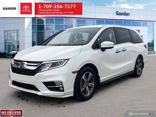New Price!2018 Honda Odyssey EX-L w/Rear Entertainment System 9-Speed Automatic FWD 3.5L V6 SOHC i-VTEC 24VWhiteOdometer is 64005 kilometers below market average!ALL CREDIT APPLICATIONS ACCEPTED! ESTABLISH OR REBUILD YOUR CREDIT HERE. APPLY AT https://steeleadvantagefinancing.com/?dealer=7148 We know that you have high expectations in your car search in NL. So, if youre in the market for a pre-owned vehicle that undergoes our exclusive inspection protocol, stop by Gander Toyota. Were confident we have the right vehicle for you. Here at Gander Toyota, we enjoy the challenge of meeting and exceeding customer expectations in all things automotive.**Market Value Pricing**, Air Conditioning, Apple CarPlay/Android Auto, Auto High-beam Headlights, Exterior Parking Camera Rear, Heated door mirrors, Heated Front Bucket Seats, Memory seat, Power door mirrors, Power Liftgate, Power moonroof, Speed control.Certification Program Details: 85 Point inspection Fluid Top Ups Brake Inspection Tire Inspection Oil Change Recall Check Copy Of Carfax ReportSteele Auto Group is the most diversified group of automobile dealerships in Atlantic Canada, with 34 dealerships selling 27 brands and an employee base of over 1000. Sales are up by double digits over last year and the plan going forward is to expand further into Atlantic Canada. PLEASE CONFIRM WITH US THAT ALL OPTIONS, FEATURES AND KILOMETERS ARE CORRECT.