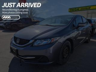 Used 2014 Honda Civic LX $167 BI-WEEKLY - WELL MAINTAINED, GREAT ON GAS, LOCAL TRADE for sale in Cranbrook, BC