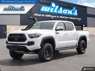 Used 2019 Toyota Tacoma TRD PRO, Double Cab, 4X4, Leather, Sunroof, Nav, Factory Snorkel, Rear Camera, Bluetooth, and more! for sale in Guelph, ON