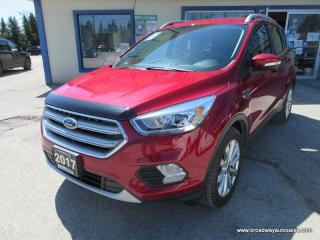 Used 2017 Ford Escape FOUR-WHEEL DRIVE TITANIUM-EDITION 5 PASSENGER 2.0L - ECO-BOOST.. LEATHER.. HEATED SEATS & WHEEL.. POWER TAILGATE.. BACK-UP CAMERA.. for sale in Bradford, ON