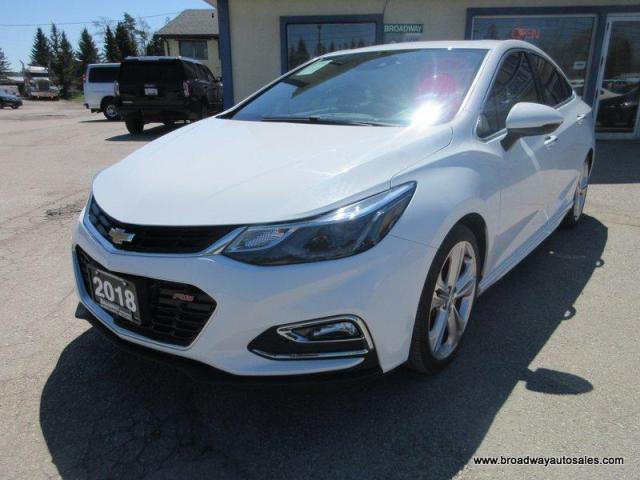 2018 Chevrolet Cruze LOADED PREMIER-MODEL 5 PASSENGER 1.4L - TURBO.. LEATHER.. HEATED SEATS & WHEEL.. POWER SUNROOF.. BACK-UP CAMERA.. BLUETOOTH SYSTEM..