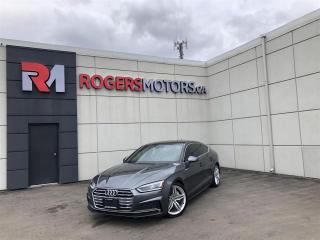 Limited Time Offer: Financing at 7.99% / 6 Months Payment Deferral / $0 Down Payment / Private Viewings Available / Appointments Preferred / Online Purchase and FREE Delivery Available / Curbside Pick Up Available<br><br>TECHNIK / CARPLAY / NAVIGATION / BLINDSPOT ASSIST / LEATHER / REVERSE CAMERA / SUNROOF / BLUETOOTH / HEATED SEATS AND STEERING / SMART KEY / And More...<br><br>While walk-ins are welcome, we encourage scheduling appointments for a smoother and more personalized experience.<br><br>This 2018 Audi A5 is equipped with luxury features including Navigation, Leather Interior, Sunroof, Power Windows, Power Locks, Heated Seats, Bluetooth Connectivity, Premium Sound System, and much more. Meticulously maintained, both the exterior and interior are in great condition. Prices are subject to taxes, certification, and licensing. Trade-ins are welcomed.<br><br>Financing Available For All Credit Types Starting at 7.99% O.A.C. Up To 6 Months Payment Deferral Available. Our financing options cater to individuals with good, bad, or no credit history. Additionally, we offer up to 6 months with no payments and completely open loans with no early repayment fees. Our streamlined credit application process ensures quick approvals. Same-day delivery options are also accessible.<br><br>Our state-of-the-art 10,000 square foot auto service center is staffed with licensed mechanics and is open to the public. From routine maintenance like oil changes and brake services to major repairs such as engine replacements, our service center caters to all automotive needs. Loaner vehicles are available for extended service requirements.<br><br>We are Oakvilles premier destination for rust proofing services. Schedule an appointment to protect your vehicle from corrosion.<br><br>Experience Excellence at Rogers Motors. Rogers Motors proudly stands as Oakvilles largest used car dealership, renowned for providing top-quality used vehicles including cars, trucks, SUVs, and minivans. Family-owned and operated since 2004, with over 10,000 vehicles sold, we are committed to delivering exceptional service.<br><br>At Rogers Motors, we prioritize customer satisfaction above all else. With a focus on love, honesty, integrity, and transparency, we strive to ensure that every guest leaves our dealership happier than when they arrived. With an average rating of 4.9/5 from over 1000 online reviews, we invite you to experience car shopping and service the way it should be.<br><br>Rogers Motors. Driving Happiness.  Visit us online at www.rogersmotors.ca