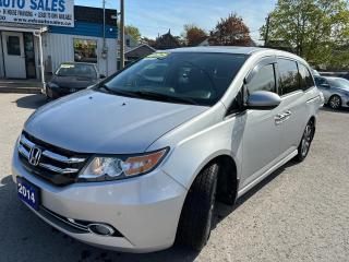 Used 2014 Honda Odyssey Touring, DVD Player, 8 Pass, Sunroof, P. Doors, for sale in Kitchener, ON