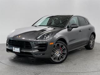 This spectacular 2018 Porsche Macan GTS comes in Agate Grey Metallic Paint with Black Leather Interior.  Highly optioned with Premium Package Plus, Burmester High End Surround Sound System, Power Seats (14 Way) with Memory Package, Park Assist (Front & Rear) Surround View, Panoramic Roof System and numerous other premium features. This vehicle is BC Local! This vehicle is a Porsche Approved Certified Pre Owned Vehicle: 2 extra years of unlimited mileage warranty plus an additional 2 years of Porsche Roadside Assistance. All CPO vehicles have passed our rigorous 111-point check and reconditioned with 100% genuine Porsche parts.  Porsche Center Langley has won the prestigious Porsche Premier Dealer Award for 7 years in a row. We are centrally located just a short distance from Highway 1 in beautiful Langley, British Columbia Canada.  We have many attractive Finance/Lease options available and can tailor a plan that suits your needs. Please contact us now to speak with one of our highly trained Sales Executives before it is gone.