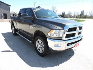 <p>A beautiful condition and 1 local owner 2017 Ram 2500 that was well oiled as shown in pictures and spent the winter months in the southern USA. 22 service records on the Carfax report at the local Dodge dealership.  6.7L Cummins turbo diesel and 4-wheel drive. Heated seats, power adjust drivers bucket, room for 5 people and the steering wheel is heated also. Navigation and 2 different view back-up cameras. Front and rear park assist and remote start, Bluetooth and steering wheel mounted audio controls. Built in electric brake controller and dual climate controls. Step bars were added to the cab, 5th wheel hitch rails and sprayed in box liner were added to the 6 1/2-foot length box. A must-see completely rust free 1-owner Ram 2500.</p><p>** WE UPDATE OUR WEBSITE REGULARLY IF YOU SEE THIS AD THE VEHICLE IS AVAILABLE! ** Pentastic Motors specializes in 4X4 Gasoline and Diesel trucks from all makes including Dodge, Ford, and General Motors. Extended warranties available!  Financing available from 7.99% APR OAC. Delivery available to Southern Ontario Purchasers! We are 1.5 hrs from Pearson International Airport and offer free pick up from the airport to Purchasers. Leasing options available for Commercial/Agricultural/Personal! **NO ADMIN FEES! All vehicles are CERTIFIED and serviced unless otherwise stated! CARFAX AVAILABLE ON ALL VEHICLES! ** Call, email, or come in for a test drive today! 1-844-4X4-TRUX www.pentasticmotors.com</p><p> </p>