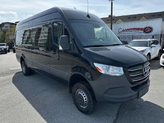 <p>2022 Mercedes Sprinter 3500 XD 4X4 High Roof Extended Cargo Van, Cloth Interior, AM/FM/Bluetooth, Backup Camera, One Owner, Local Van with Only 19,700kms!</p>