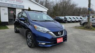 CLEAN CARFAX REPORT, No Accidents, One Owner!<br><br>2017 Nissan Versa Note SL CVT featuring Cruize Control, Handsfree phone, Navigation, Back up camera, Air Condition, AM/FM/CD/Sattelite.<br><br>Purchase price: $ 9,999 plus HST and LICENSING<br><br>Safety package is available for $799 and includes Ontario Certification, 3 month or 3000 km Lubrico warranty ($1000 per claim) and oil change.<br>If not certified, by OMVIC regulations this vehicle is being sold AS-lS and is not represented as being in road worthy condition, mechanically sound or maintained at any guaranteed level of quality. The vehicle may not be fit for use as a means of transportation and may require substantial repairs at the purchaser   s expense. It may not be possible to register the vehicle to be driven in its current condition.<br><br>CARFAX PROVIDED FOR EVERY VEHICLE<br><br>WARRANTY: Extended warranty with variety terms and coverages is available, please ask our representative for more details.<br>FINANCING: Regardless of your credit score, we are committed to assisting you in obtaining a customized car loan that suits your specific circumstances. Our goal is to help you enhance your credit score significantly by the time you complete your loan term. Our specialists are happy to assist you with all necessary information.<br>TRADE-IN OR SELL: Upgrade your ride by trading-in your vehicle and save on taxes, or Sell it to us, and get the best value for your current vehicle.<br><br>Smart Wheels Used Car Dealership     OMVIC Registered Dealer<br>642 Dunlop St West, Barrie, ON L4N 9M5<br>Phone: 705-721-1341 ext 201<br>Email: Info@swcarsales.ca<br>Web: www.swcarsales.ca<br>Terms and conditions may apply. Price and availability subject to change. Contact us for the latest information<br>