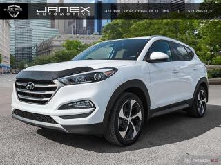 Meet our 2016 Hyundai Tucson 1.6T Premium AWD in Winter White and enjoy the signature design. Powered by a TurboCharged 1.6 Litre 4 Cylinder that offers 175hp paired with a 7 Speed Dual-Clutch Automatic transmission for easy passing commands. This All Wheel Drive Crossover secures approximately 8.1L/100km on the highway and looks sharp with alloy wheels and rear spoiler with LED brake lights.    With this 1.6T Premium, feel as you have achieved greatness with this spacious cabin made from quality soft-touch materials. Settle into comfortable cloth seats and enjoy amenities such as Bluetooth hands-free phone, remote keyless entry, a 6-way adjustable drivers seat and a 160-watt audio system complete with iPod cable. Fold the rear seats down to reveal an impressive 55 cubic feet of room for just about anything you want.    Hyundai features six airbags, active head restraints, electronic stability control, and a responsive traction control system. These safety features work so well together that they have earned a Top Safety Pick Award from the IIHS. This Tucson 1.6T Premium is a fantastic choice for your lifestyle! Save this Page and Call for Availability. We Know You Will Enjoy Your Test Drive Towards Ownership!