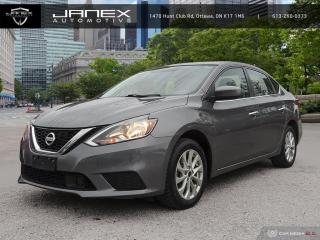 Our great looking 2019 Nissan Sentra S Sedan thats presented in Brilliant Silver! Powered by an efficient 1.8 Litre 4 Cylinder that offers 124hp while paired with a 6 Speed Manual transmission that keeps you in control. This incredible Front Wheel Drive combination promises satisfaction behind the wheel while rewarding you with approximately 6.4L/100km on the highway! Take a minute to admire our Sentra S with its intelligent automatic headlights, chrome trunk lid finisher, distinct wheels, and signature V-shaped grille!    Get comfortable in our S and enjoy features remote keyless entry, a 5-inch colour display, a confidence-inspiring backup camera with guidelines, Bluetooth hands-free connection, as well as an audio streaming capability so you can stay connected on the go and listen to your favorite songs while you cruise around town! You will also enjoy the convenience of steering wheel-mounted controls and Siri Eyes Free, so you can keep focused on the road and the journey ahead!    This Sentra from Nissan received excellent safety scores and comes well-equipped with an advanced airbag system, an anti-lock braking system with G-sensor, vehicle dynamic control, traction control, and a tire pressure monitoring system. We know youll appreciate the confident handling and classic good looks of our sedan and will be happy with this choice for years to come. Save this Page and Call for Availability. We Know You Will Enjoy Your Test Drive Towards Ownership!