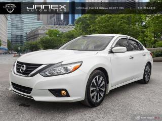 Get ahead of the game in our 2017 Nissan Altima 2.5 Sedan thats sculpted to perfection in Pearl White! Fueled by an exhilarating 2.5 Litre 4 Cylinder that offers 182hp while matched with an innovative Xtronic CVT. This winning Front Wheel Drive combination delivers efficiency without sacrificing performance so you can score approximately 5.9L/100km on the highway while enjoying a brilliant drive. Our dramatically-styled Altima 2.5 slips through the air with ease and makes a lasting impression with its sculpted lines and classically elegant profile. Notice the projector-type halogen headlights, beautiful wheels, and chiseled curves.     The Altima 2.5 cabin is a haven of refinement featuring a wealth of amenities including push-button ignition, the Advanced Drive-Assist Display, Bluetooth hands-free phone, and streaming audio, as well as a 60/40 split fold-down rear seat. Youll notice the interior is spacious and thoughtfully designed to meet your demands.    A Top Safety Pick, our Nissan takes care of you and your precious cargo with innovative safety features such as tire pressure monitoring, vehicle dynamic control, traction control, and advanced airbags. Get behind the wheel of this beautiful Altima and reconnect with your love of driving. Save this Page and Call for Availability. We Know You Will Enjoy Your Test Drive Towards Ownership!